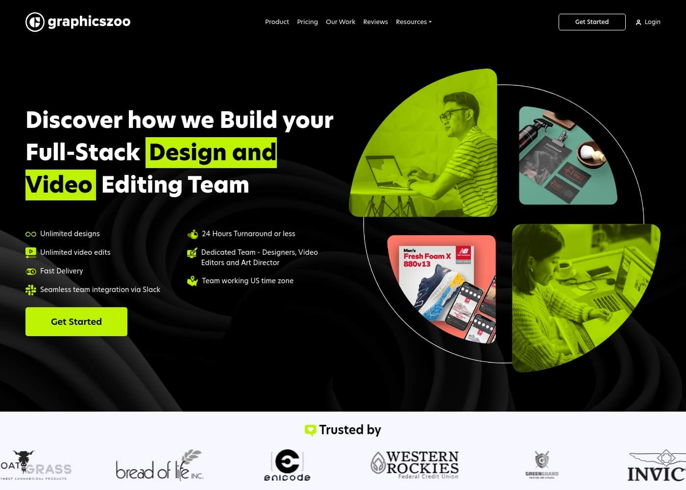 Graphics Zoo 홈페이지 스크린샷