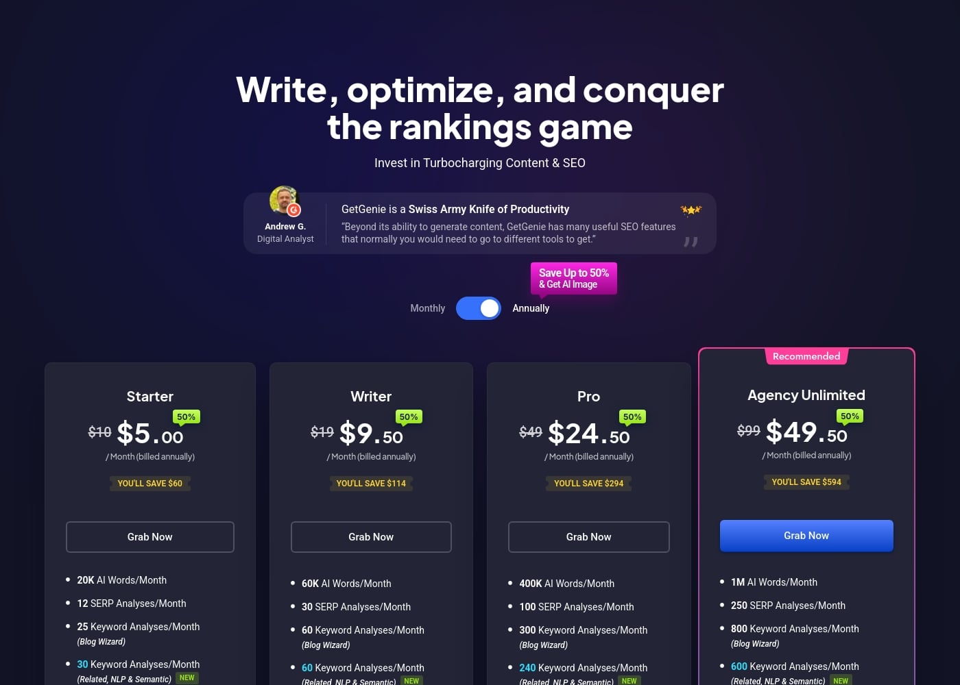 Pricing