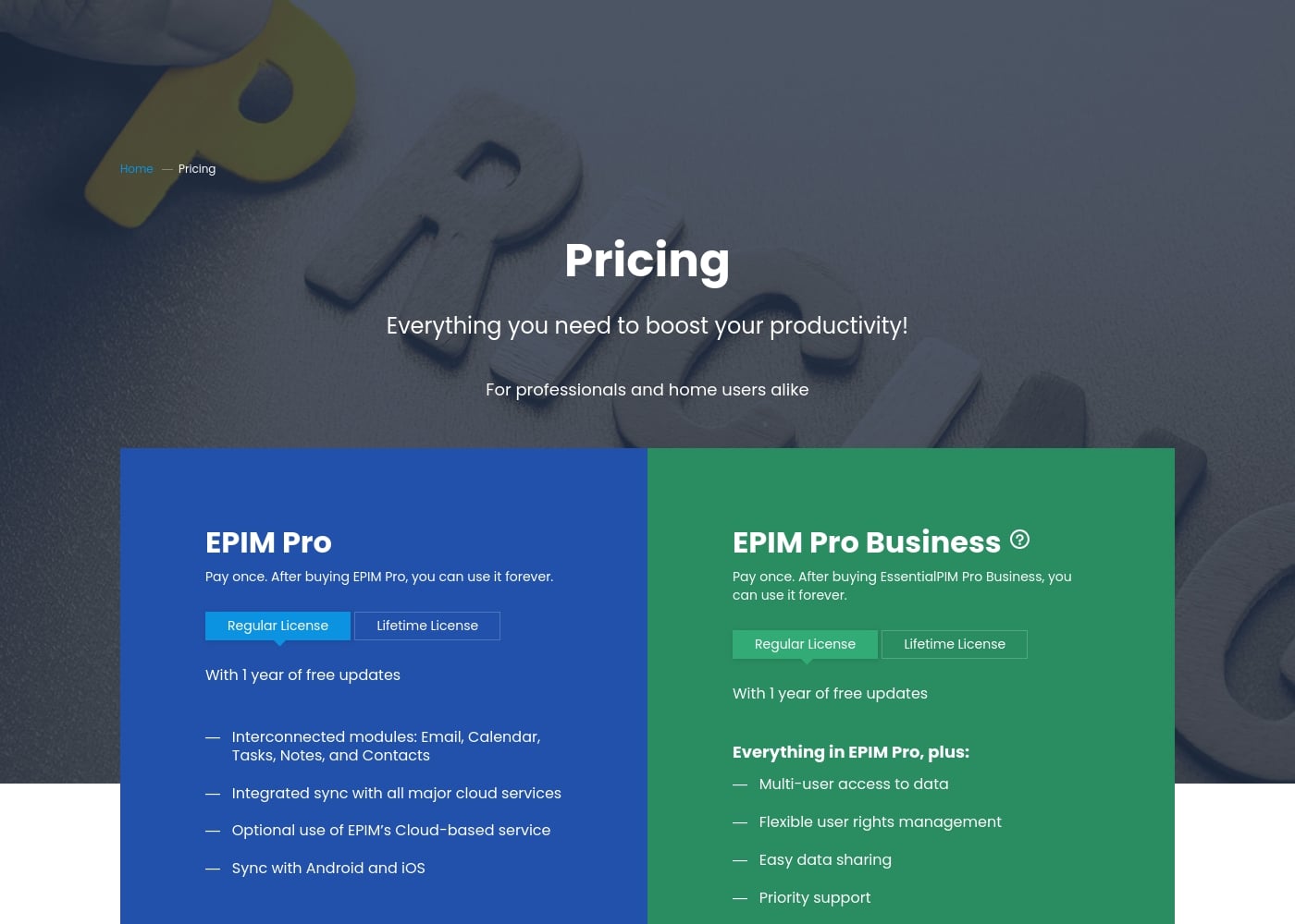 Pricing