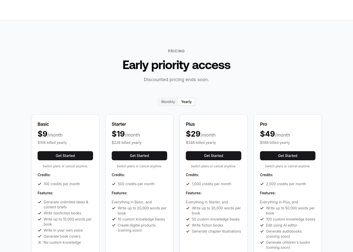 Pricing