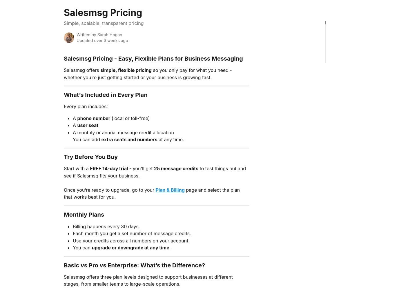 Pricing