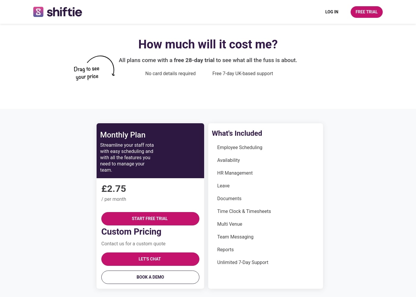 Pricing