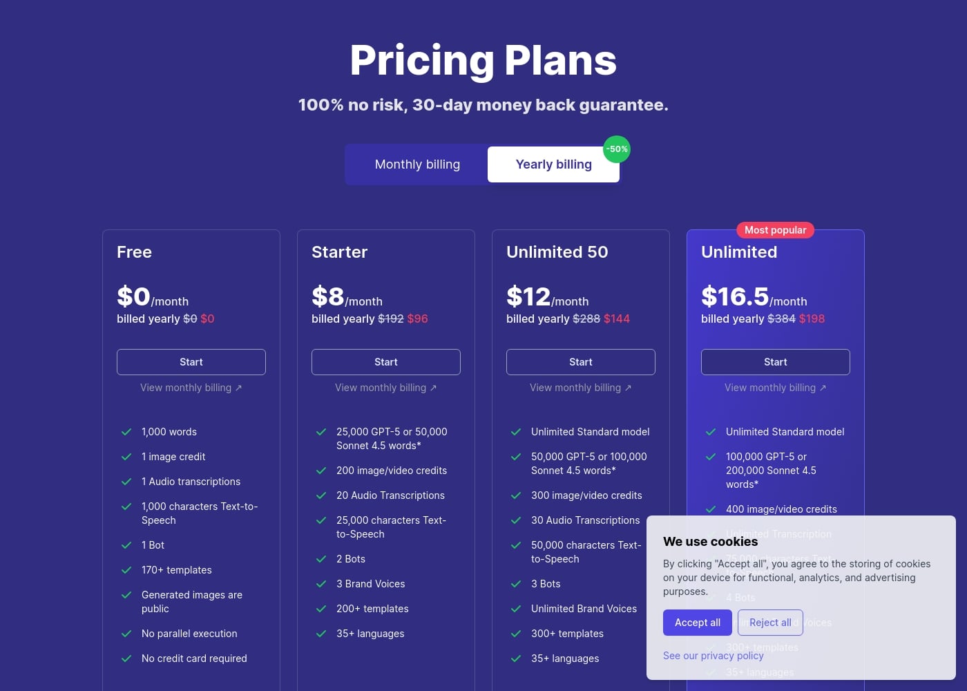 Pricing