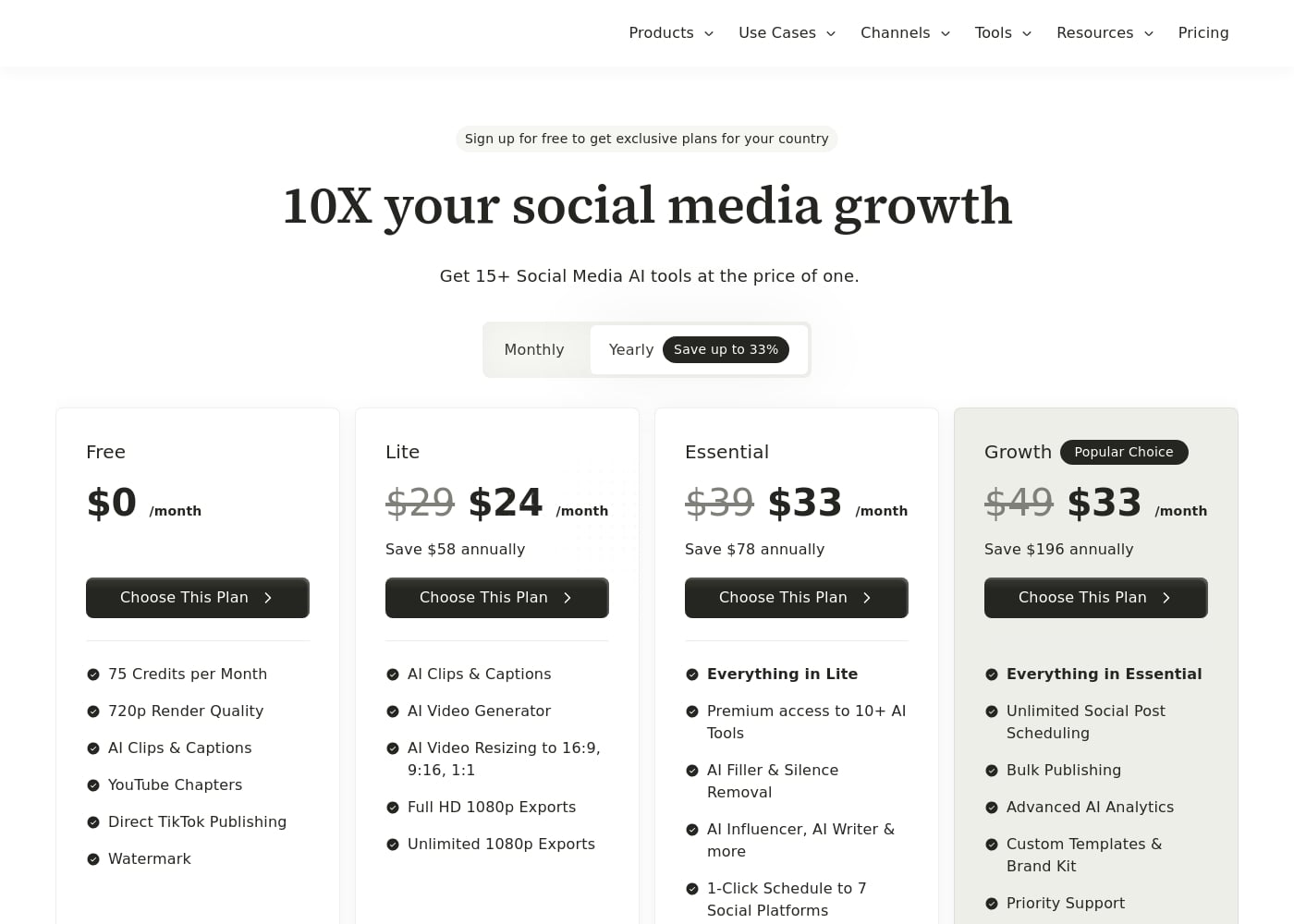 Pricing
