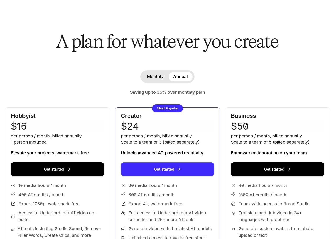 Pricing