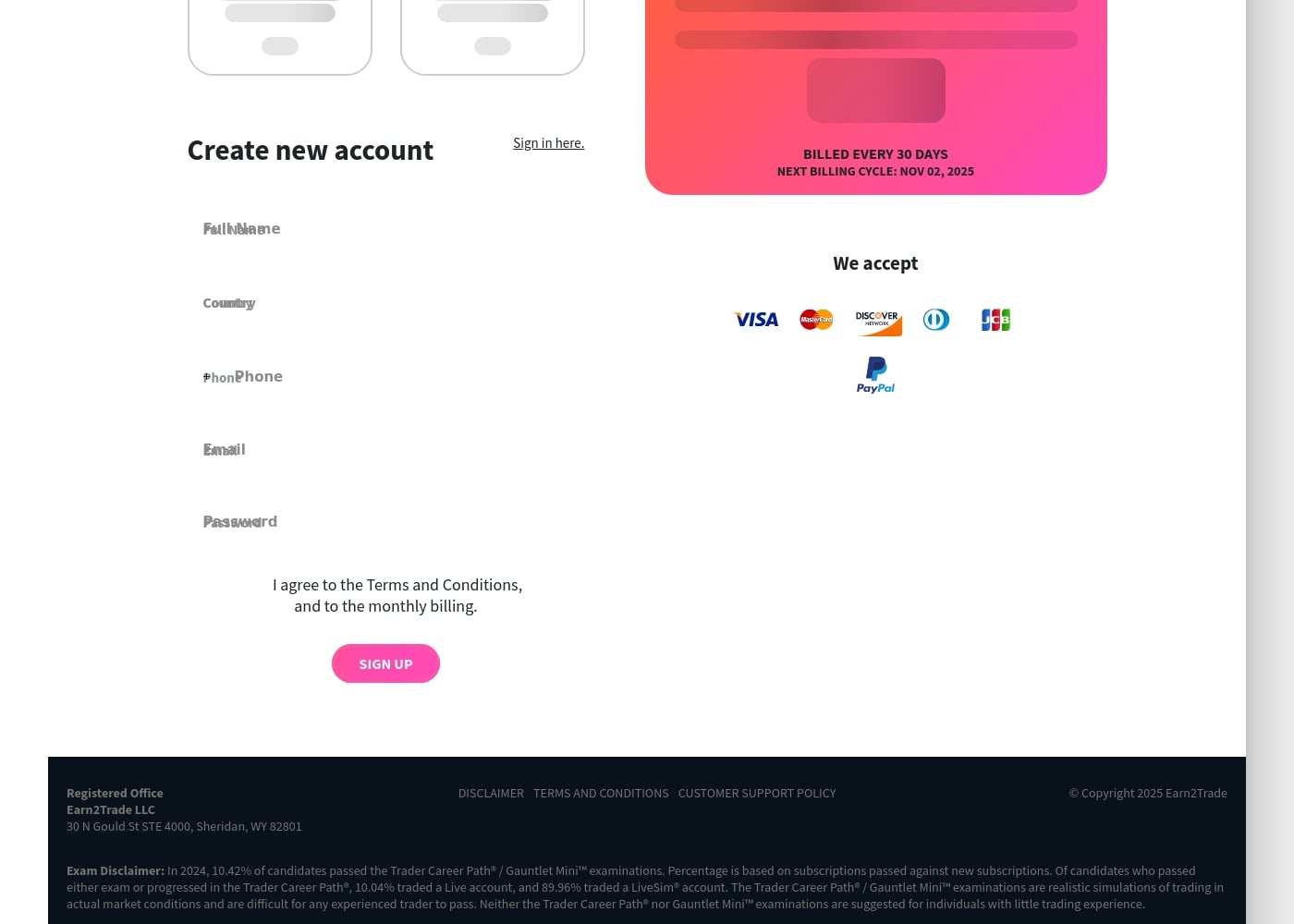 Pricing