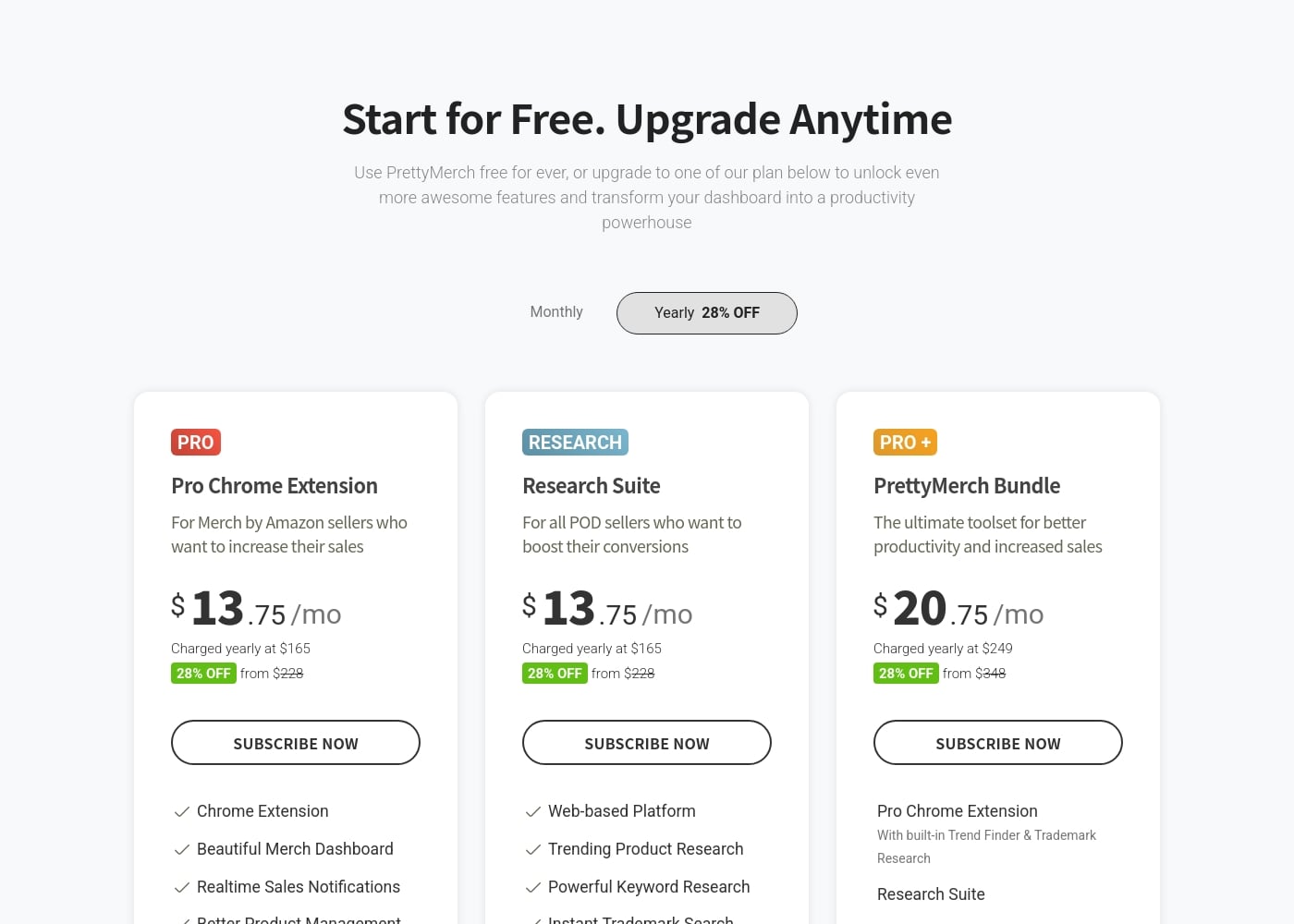 Pricing