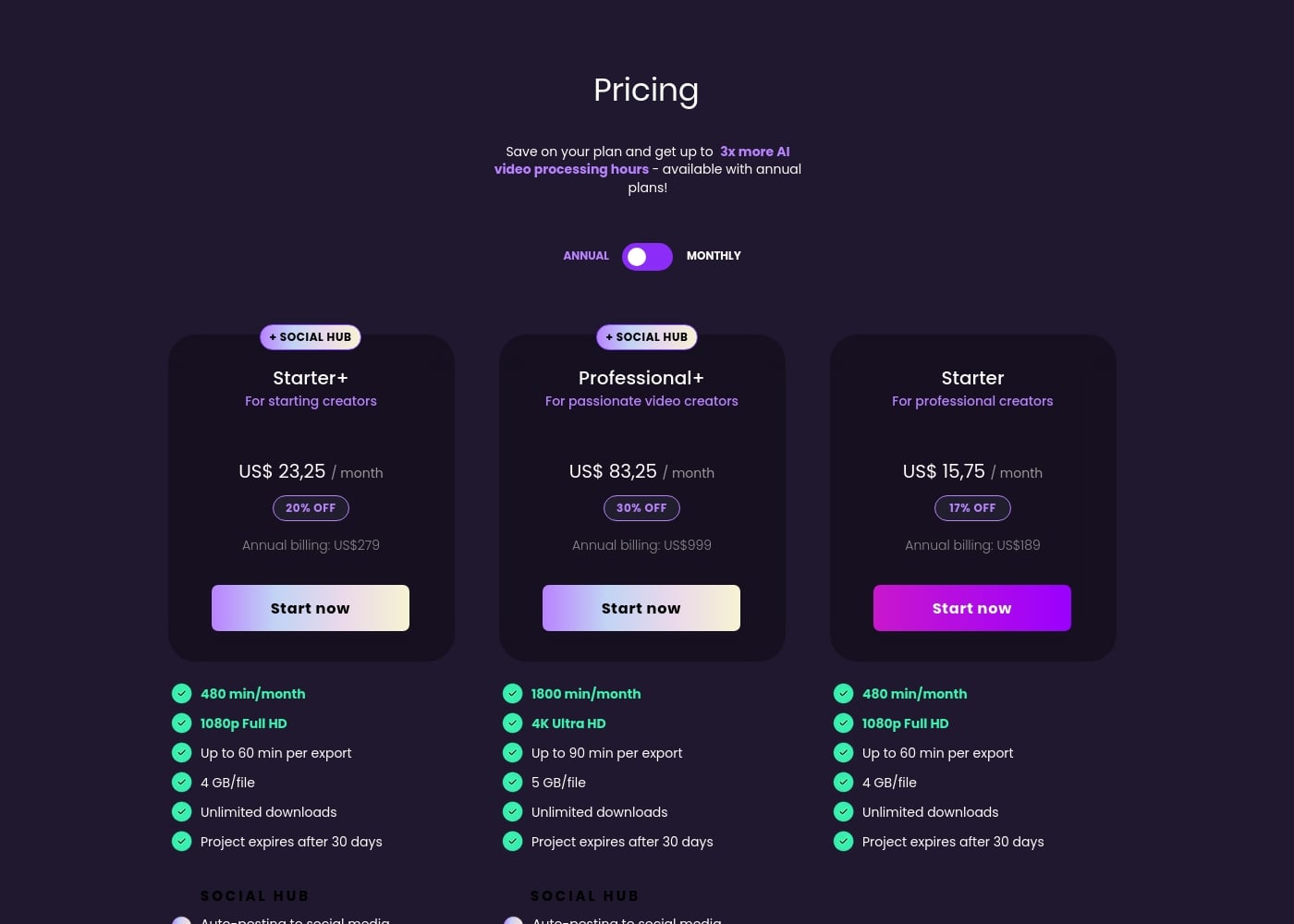 Pricing