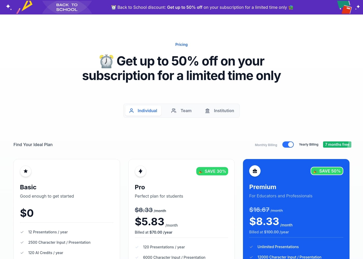 Pricing