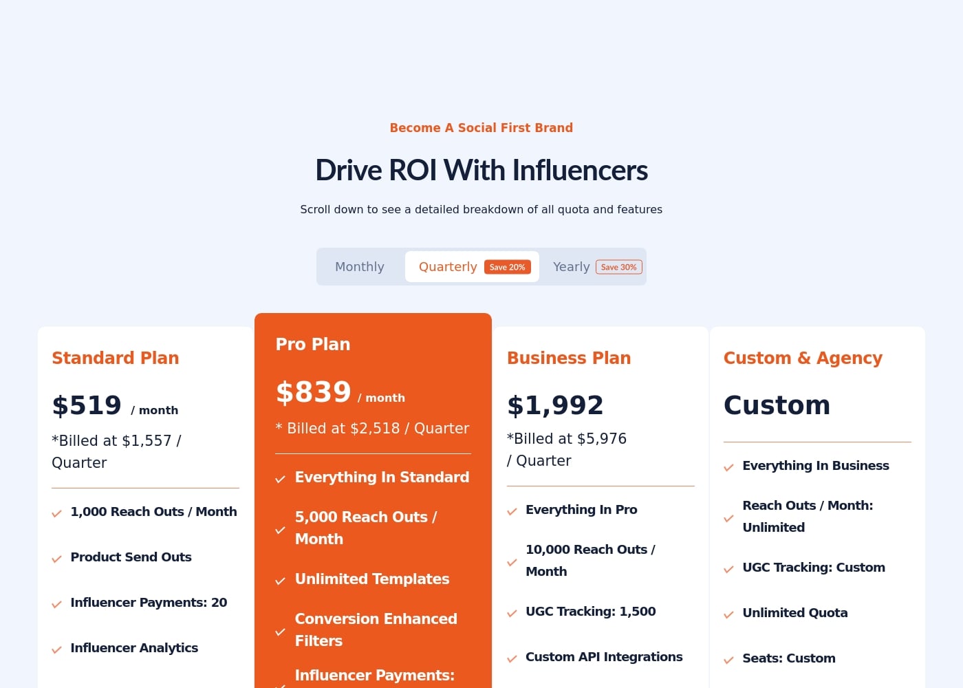 Pricing