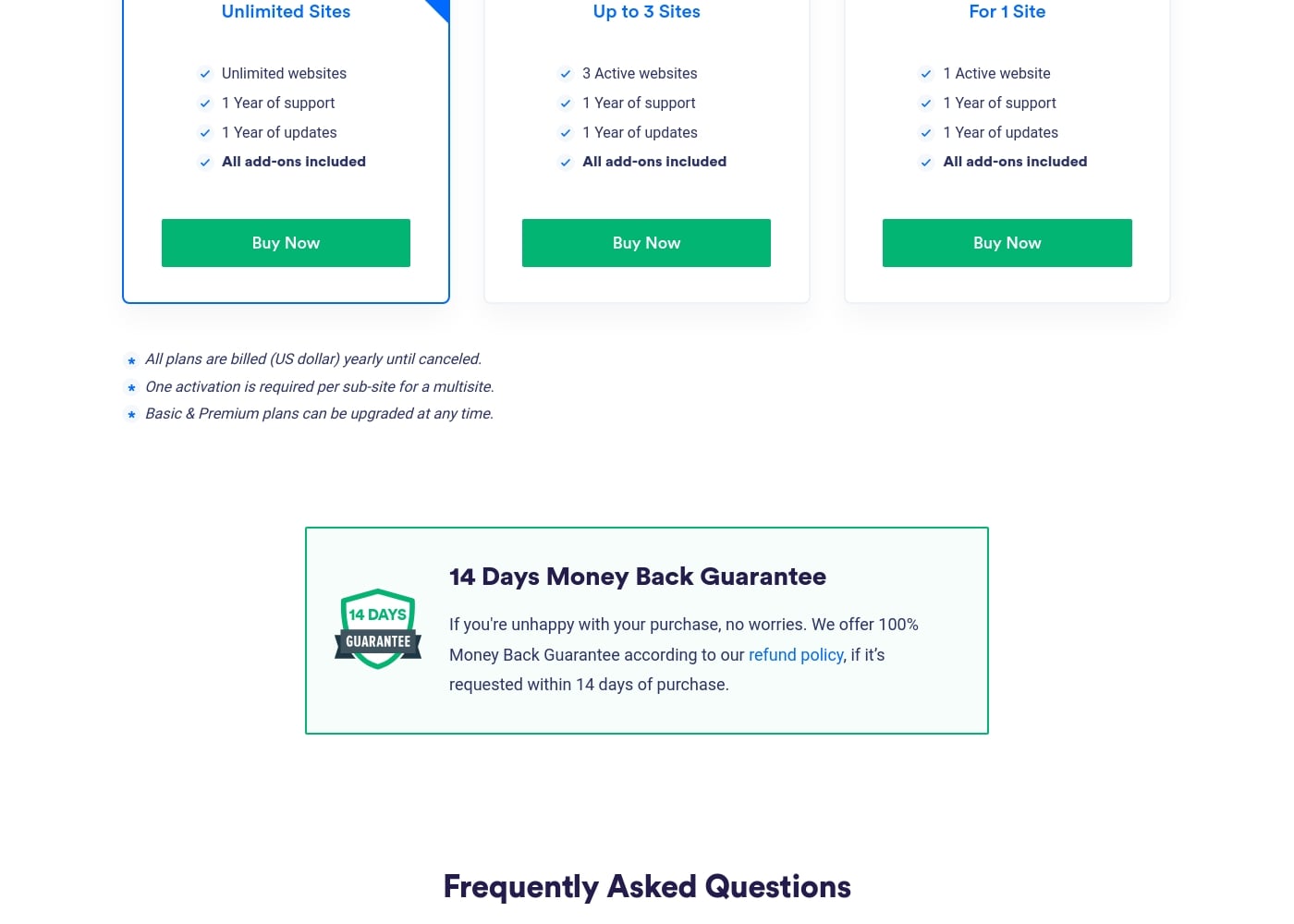 Pricing