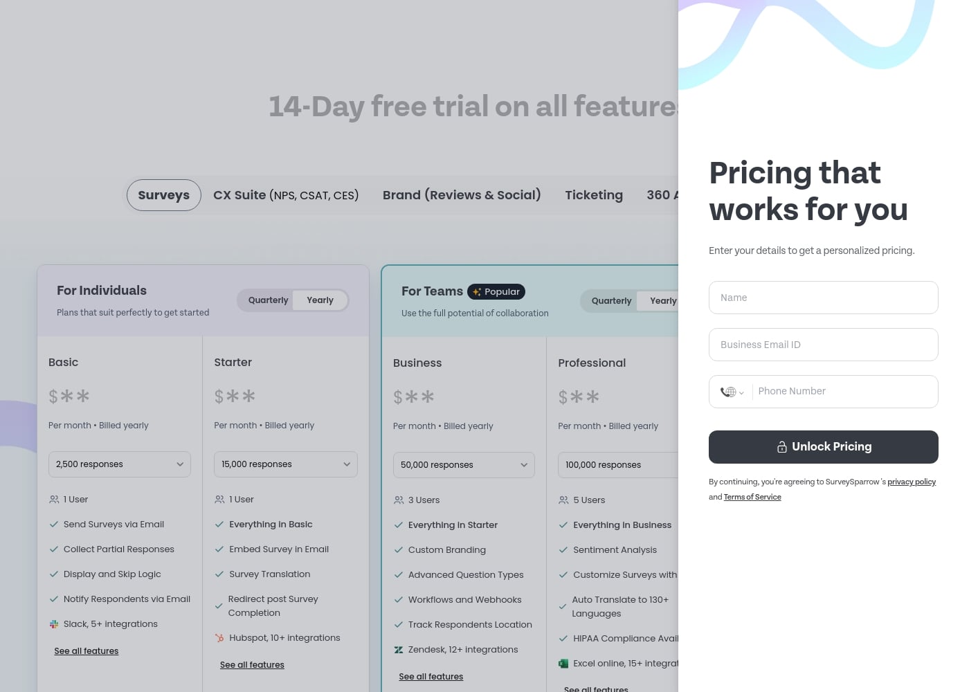 Pricing