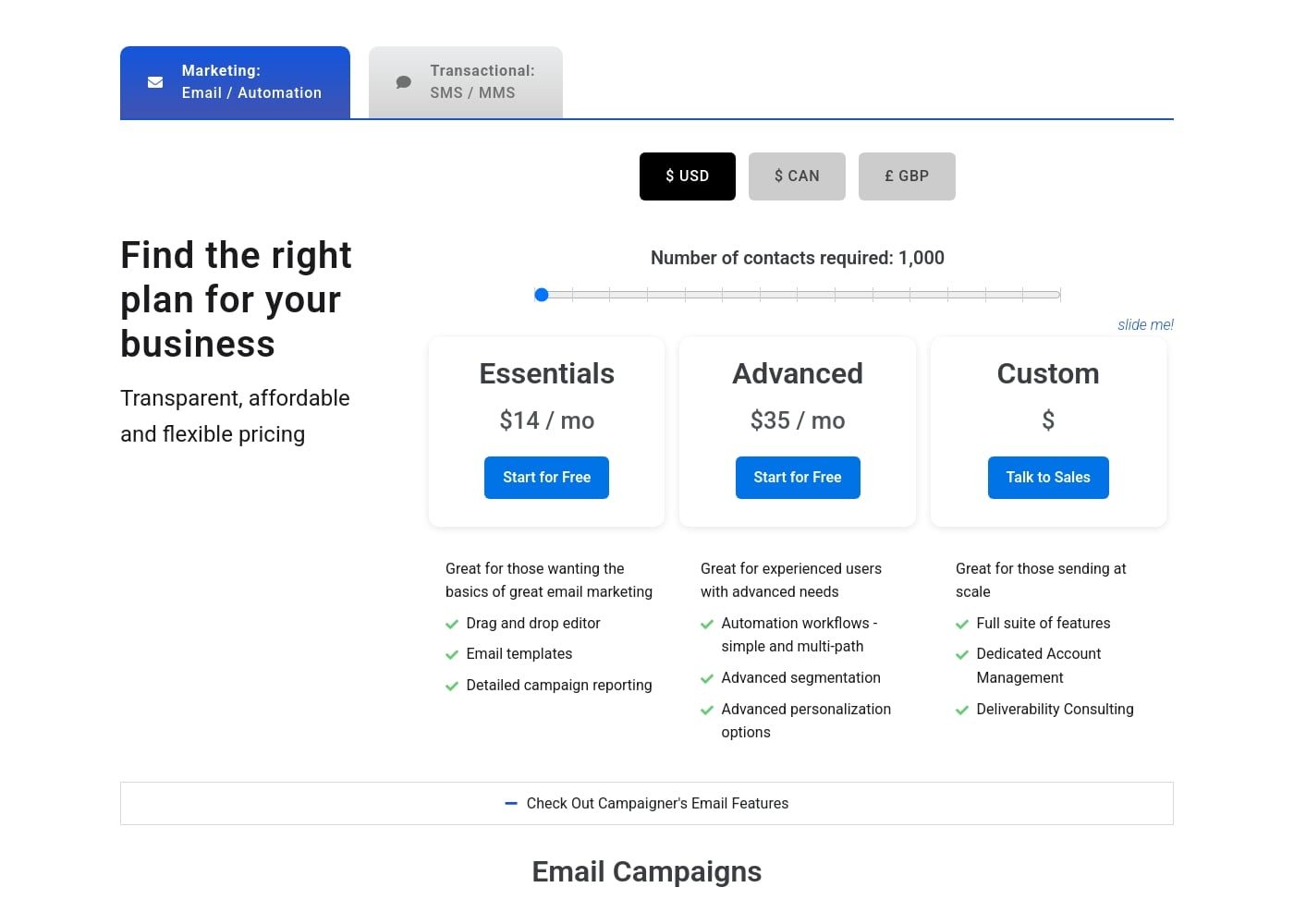 Pricing