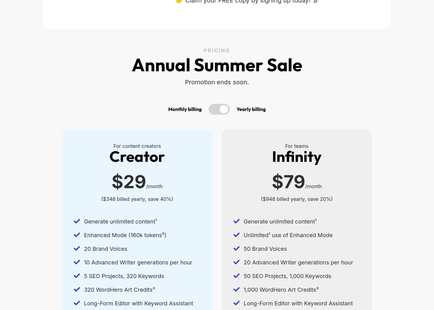 Pricing