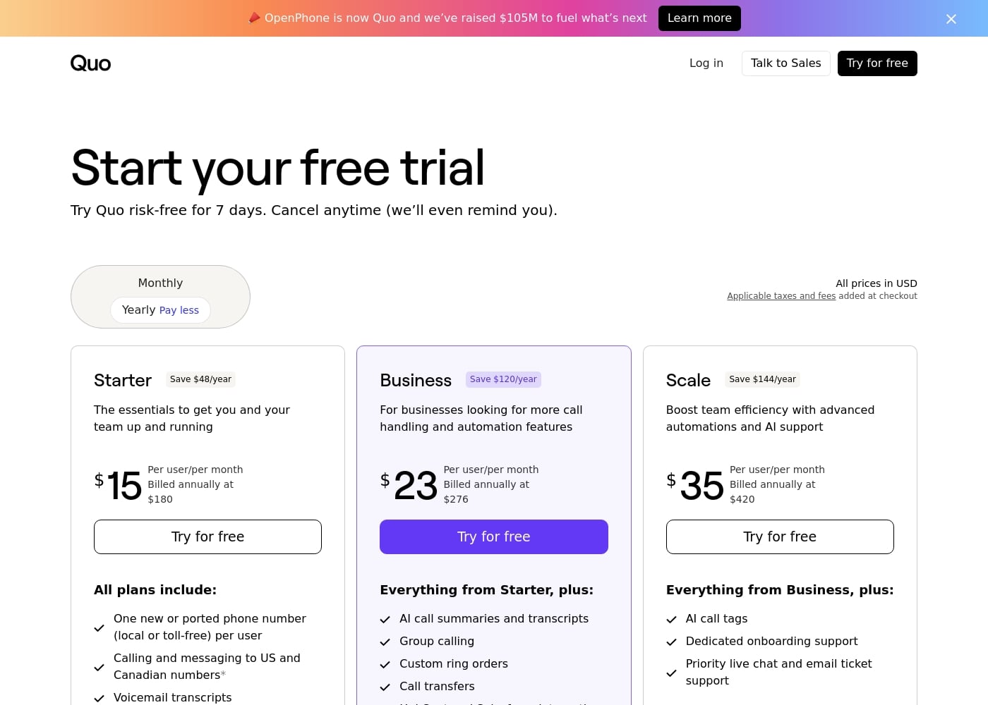 Pricing