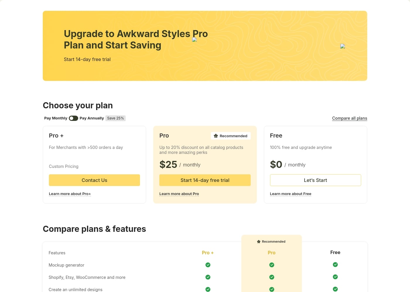 Pricing