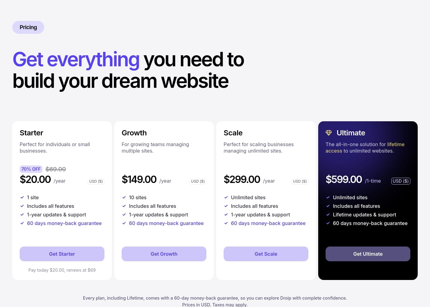 Pricing