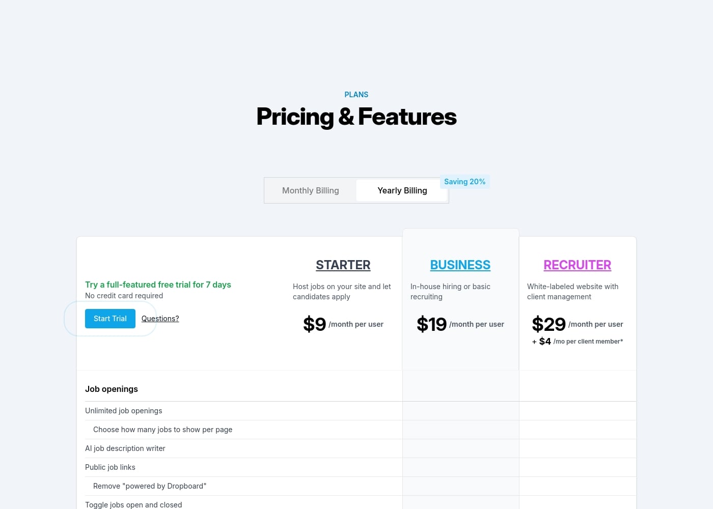 Pricing