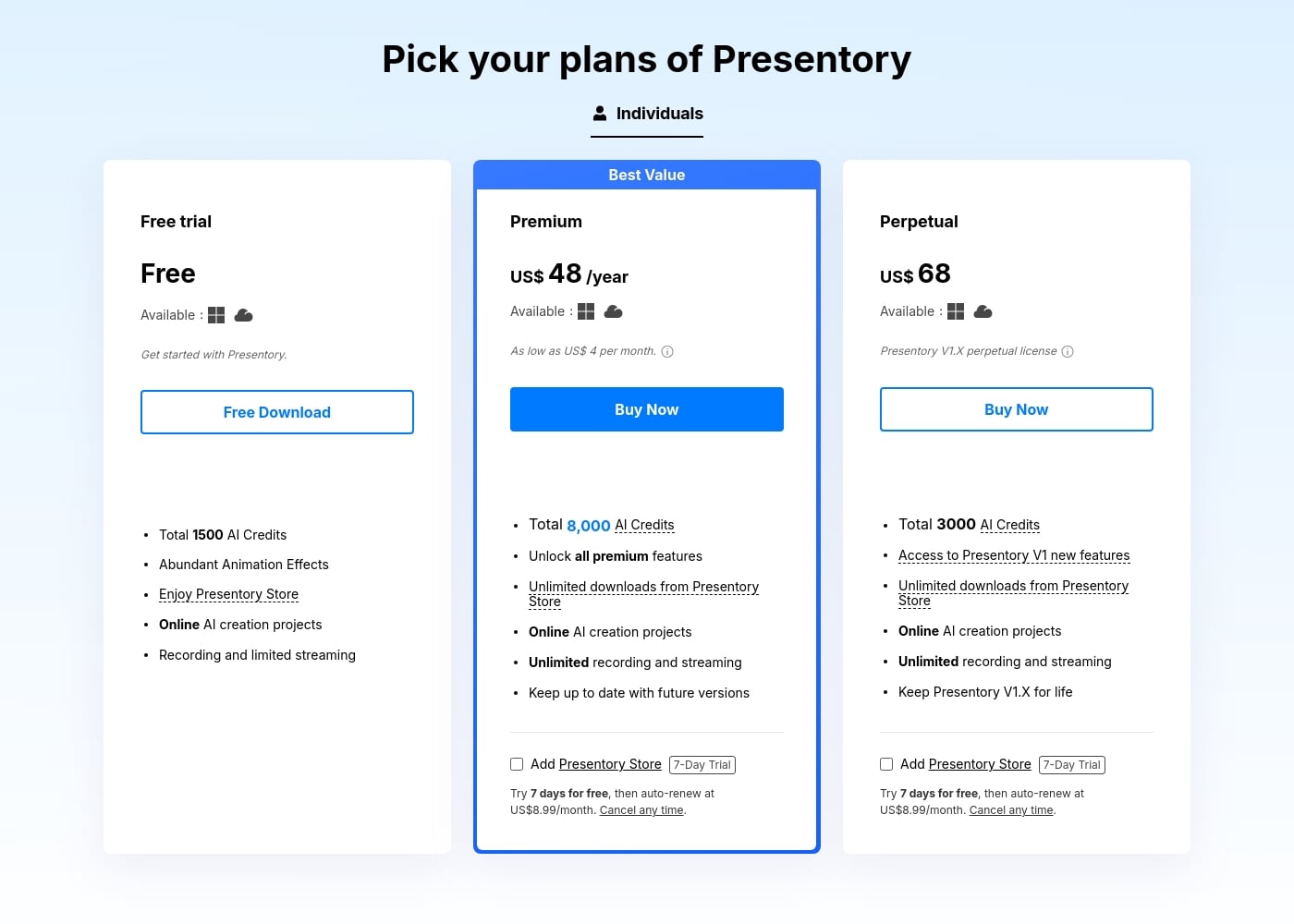 Pricing