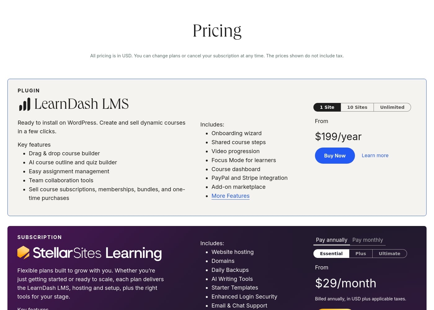 Pricing