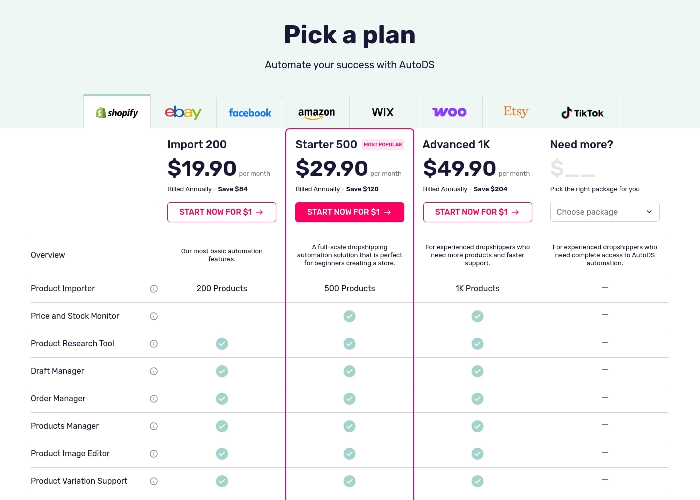 Pricing