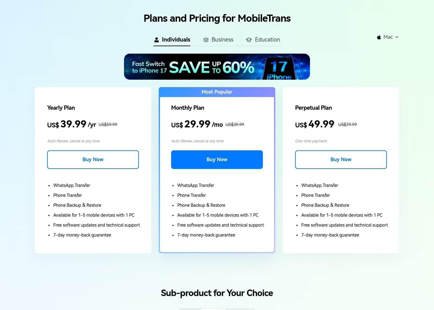 Pricing