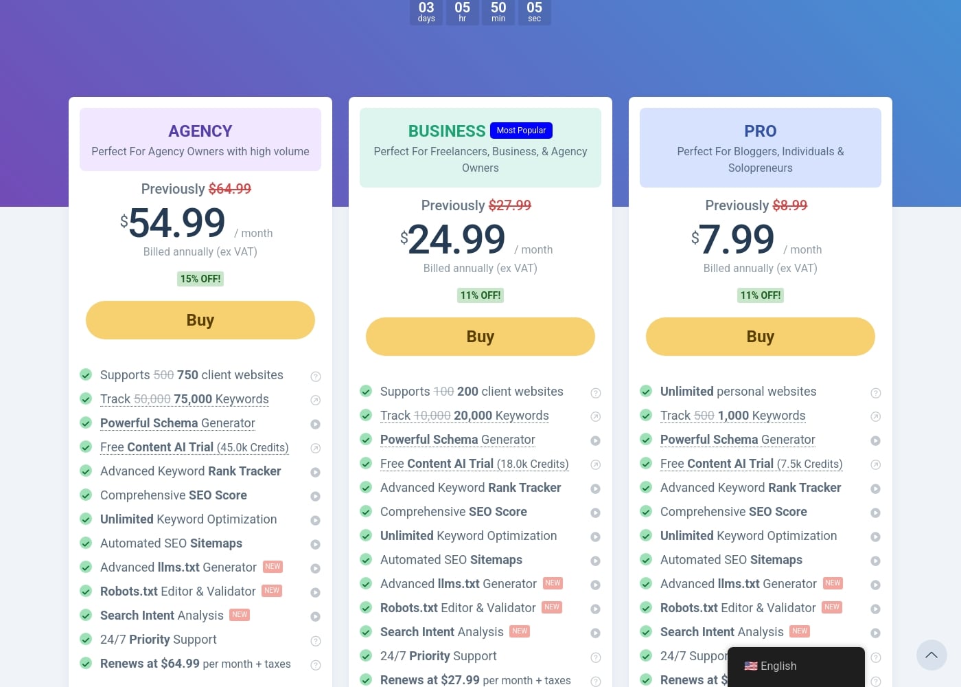 Pricing