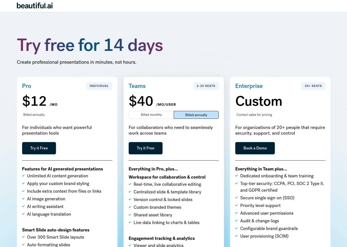 Pricing