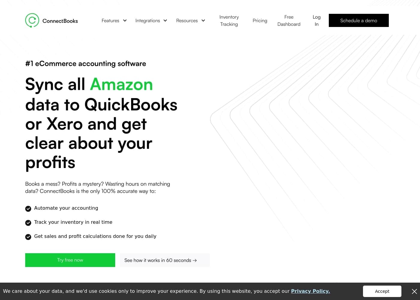 ConnectBooks homepage screenshot