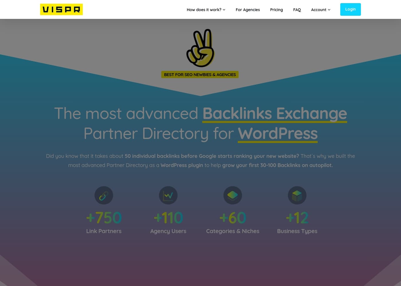 ViSPRのホームページスクリーンショット