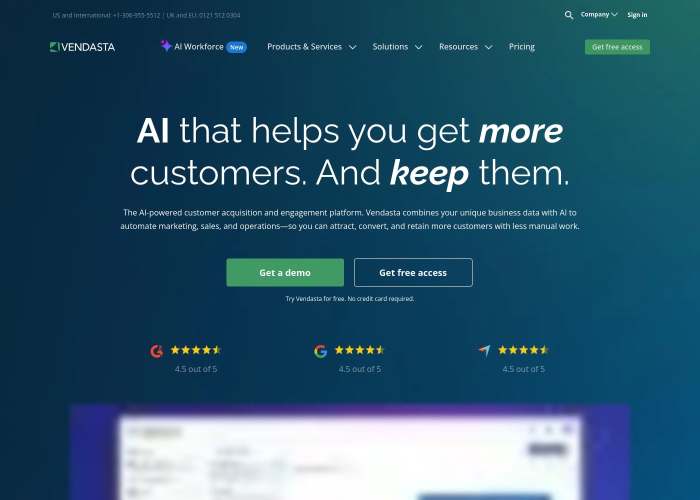 Vendasta首页截图