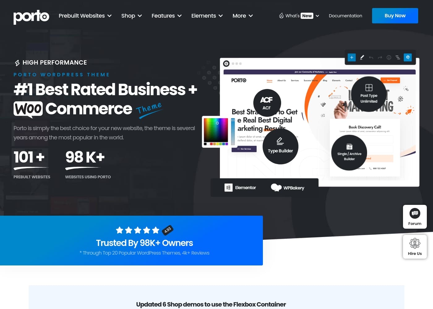 Porto homepage screenshot