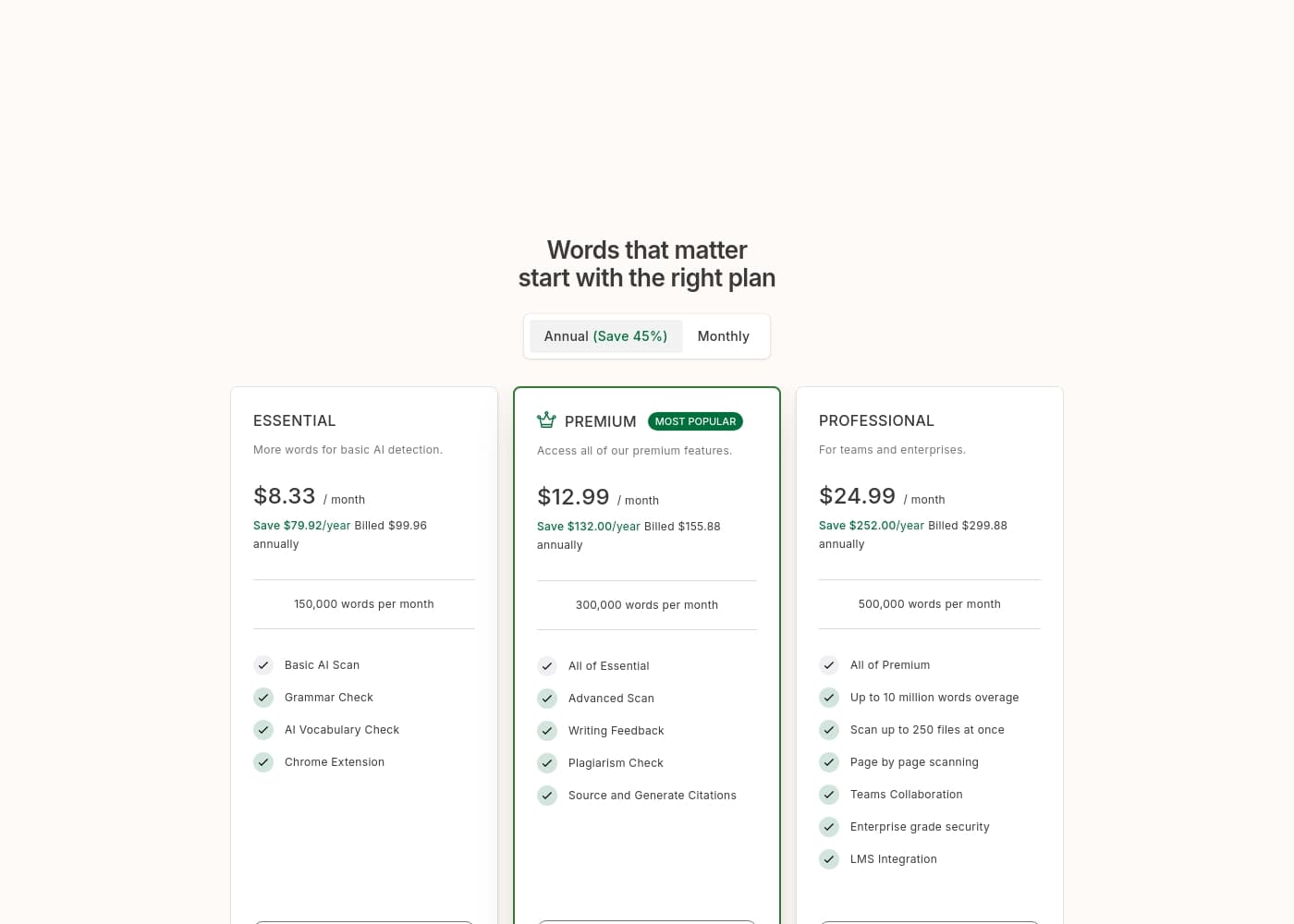 Pricing