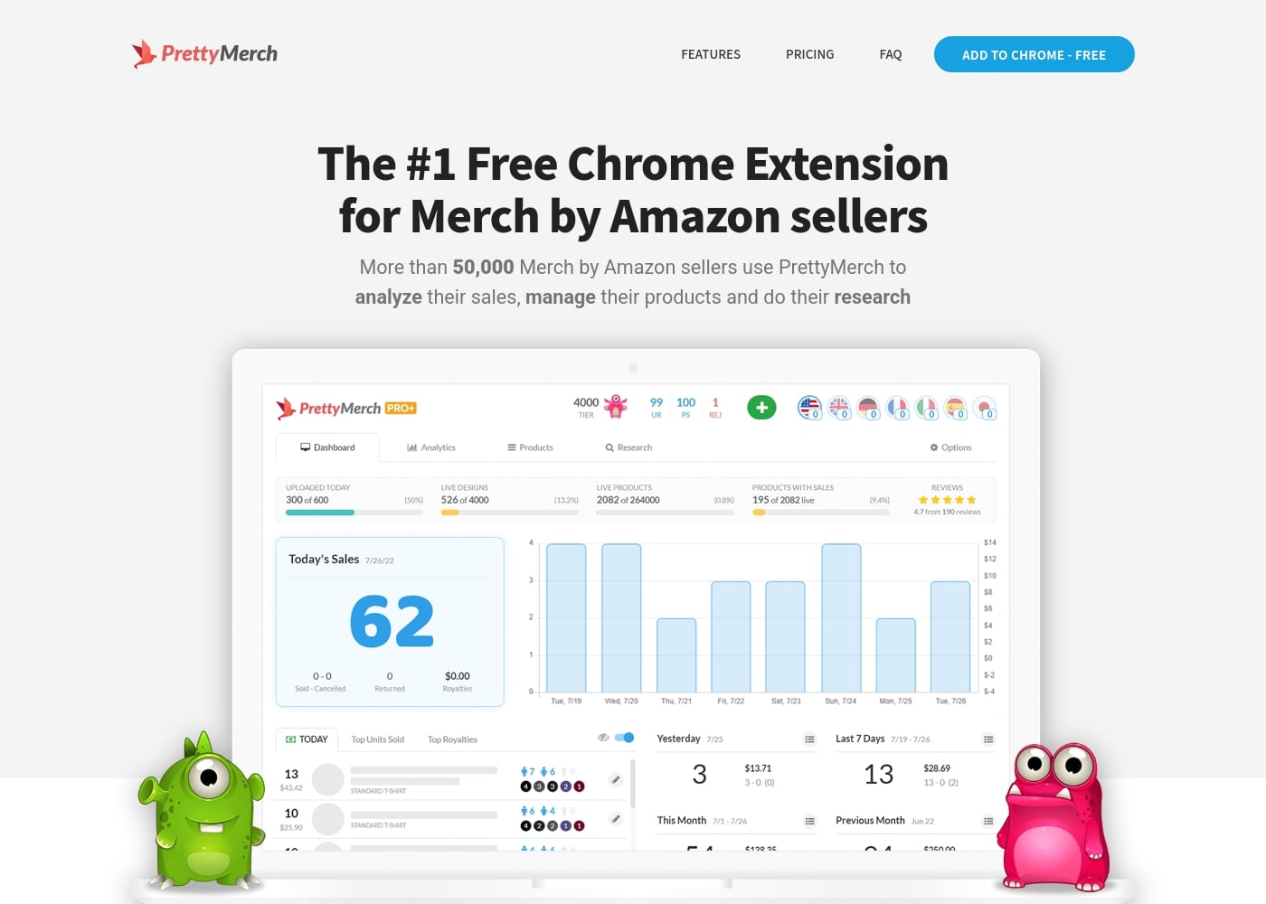 PrettyMerch首页截图