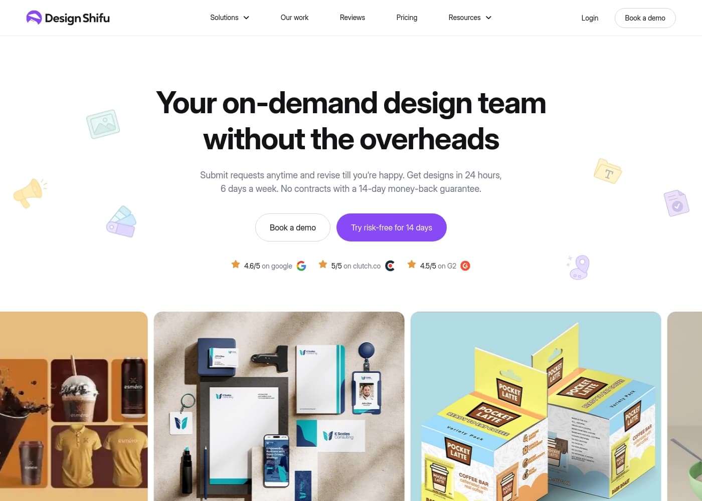 Design Shifuのホームページスクリーンショット