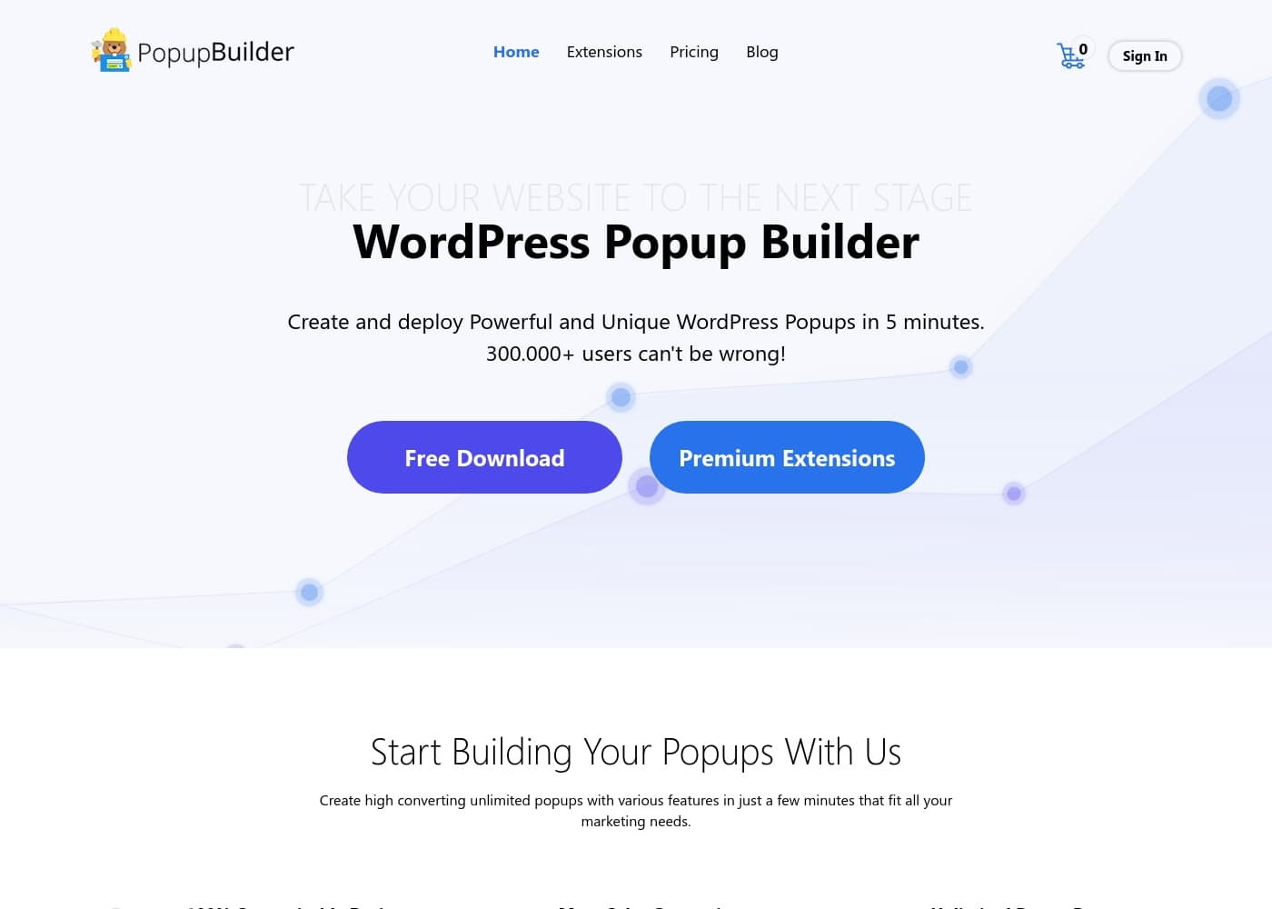 Popup Builder首页截图