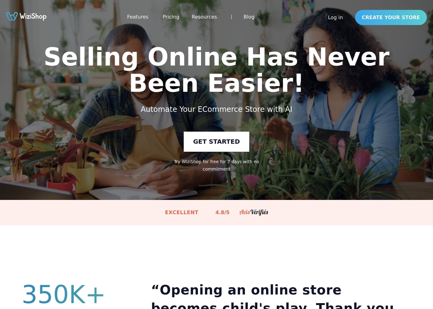 Wizishop首页截图