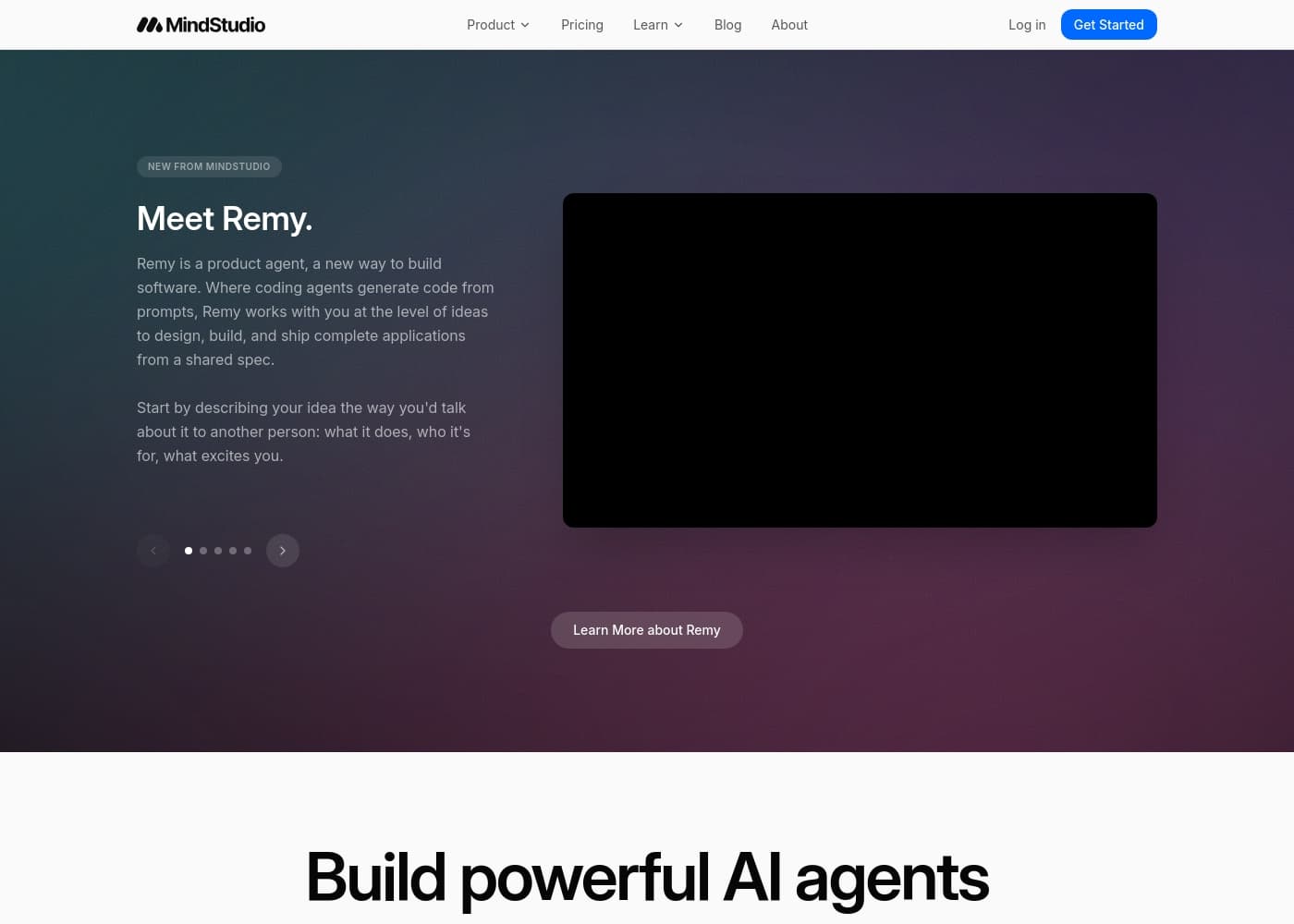 MindStudio homepage screenshot