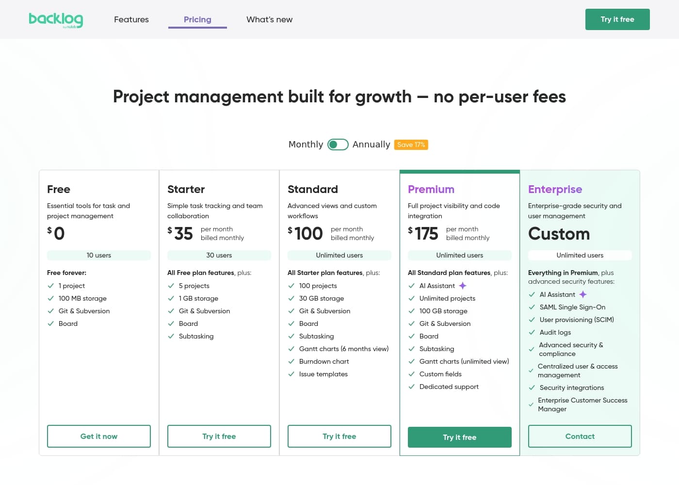 Pricing