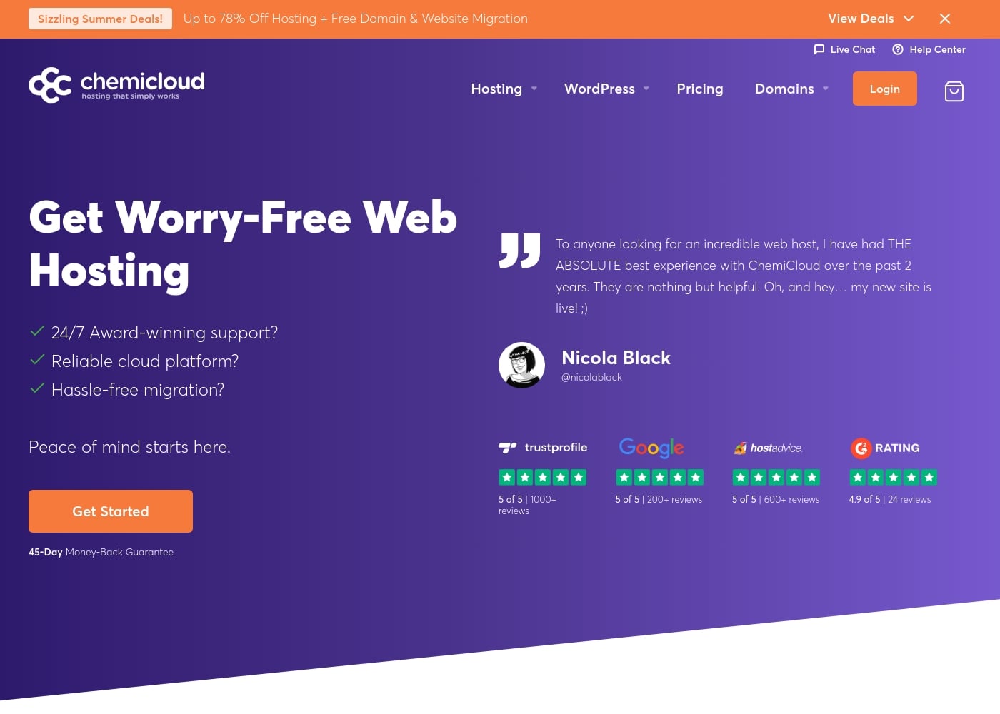 ChemiCloud首页截图