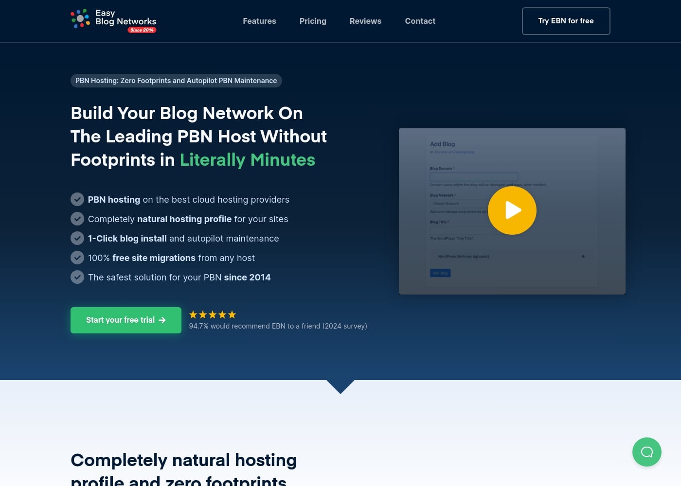 Easy Blog Networks首页截图