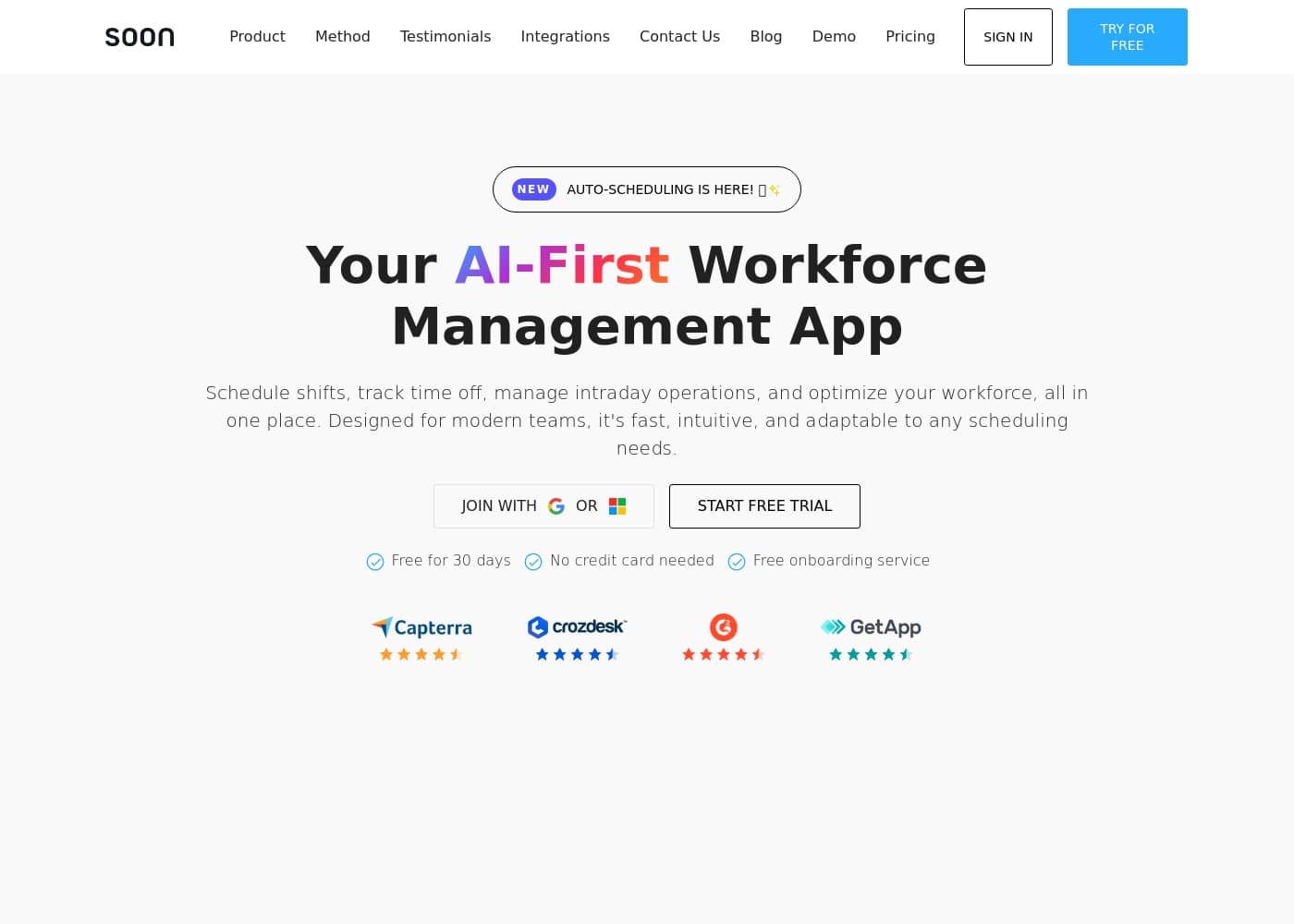 Soon.works首页截图