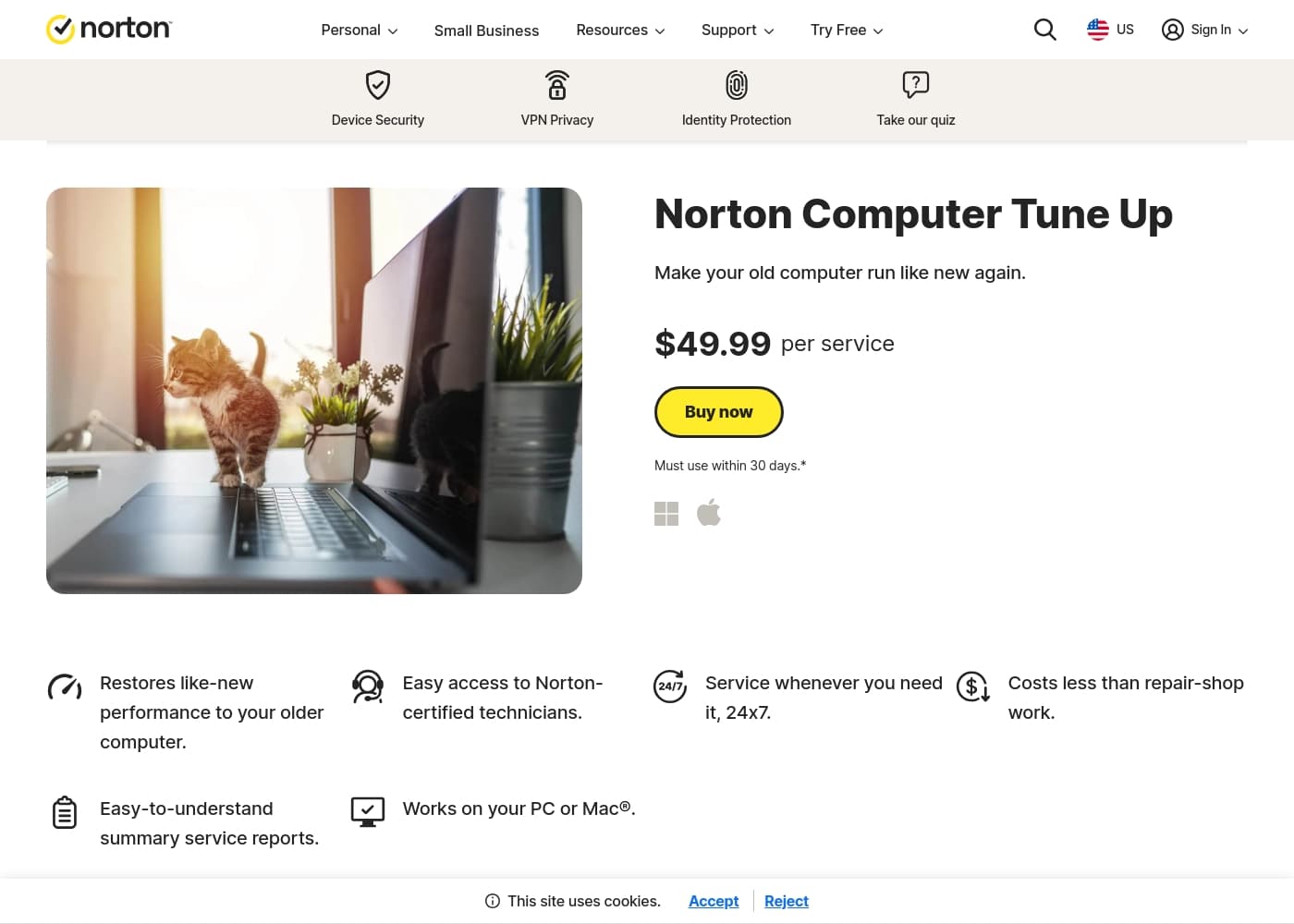 Norton Computer Tune Up首页截图