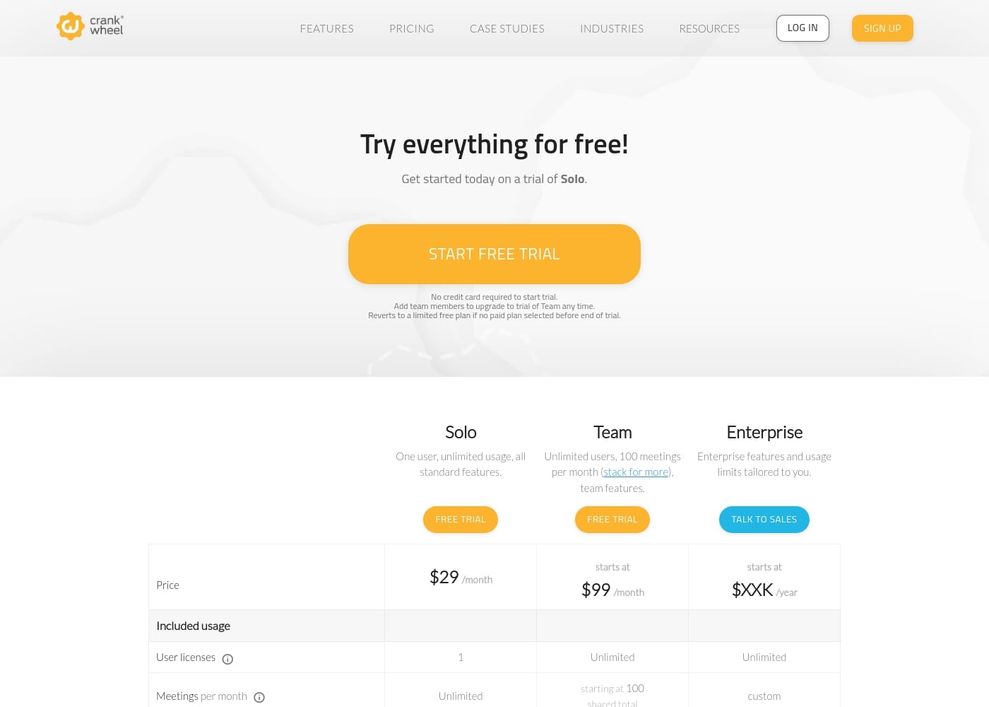 Pricing
