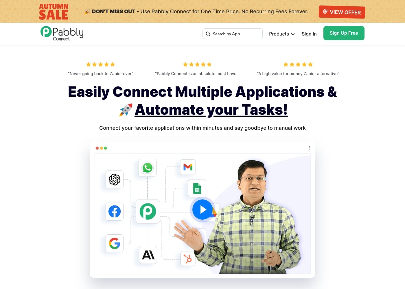 Pabbly Connect首页截图