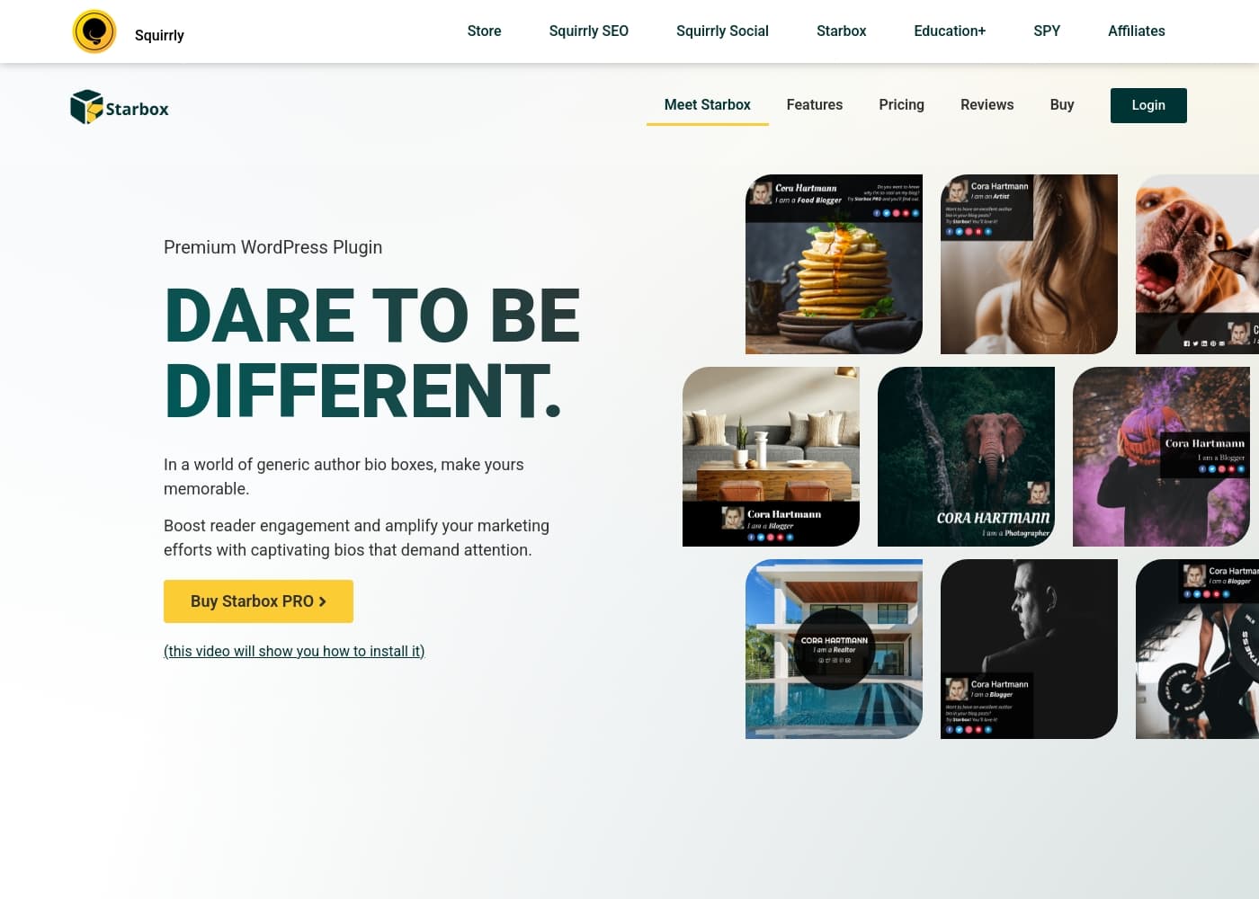 Starbox Pro 홈페이지 스크린샷