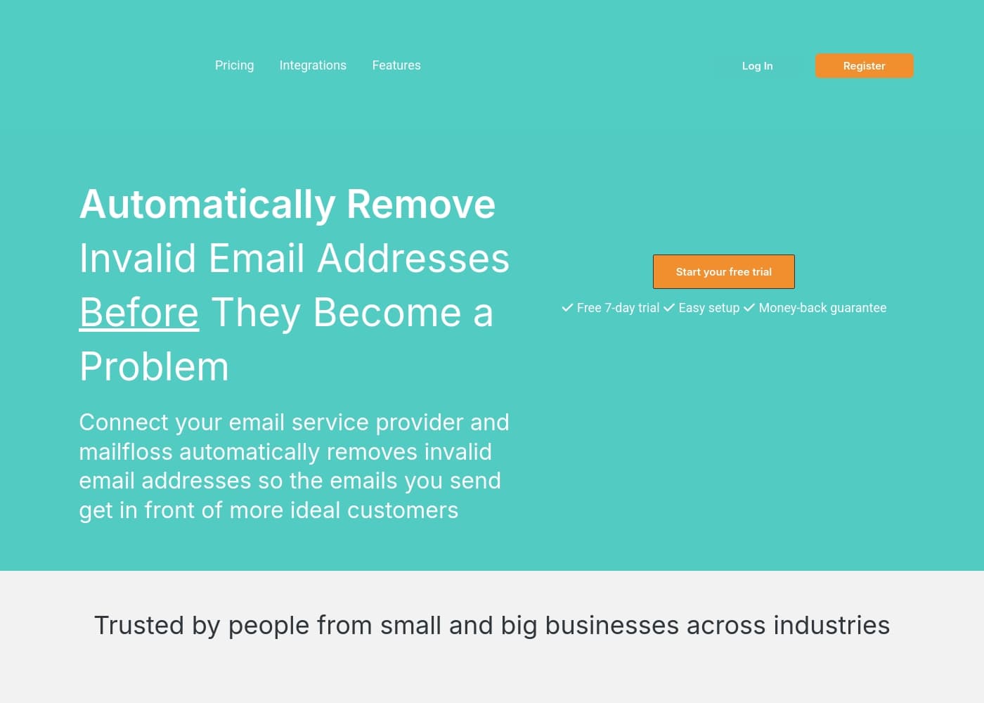 Mailfloss首页截图