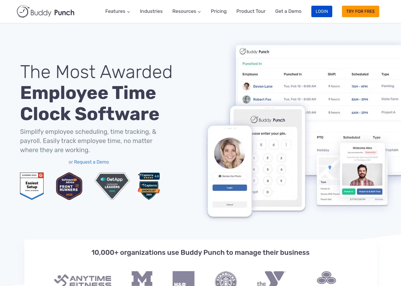 Buddy Punch首页截图