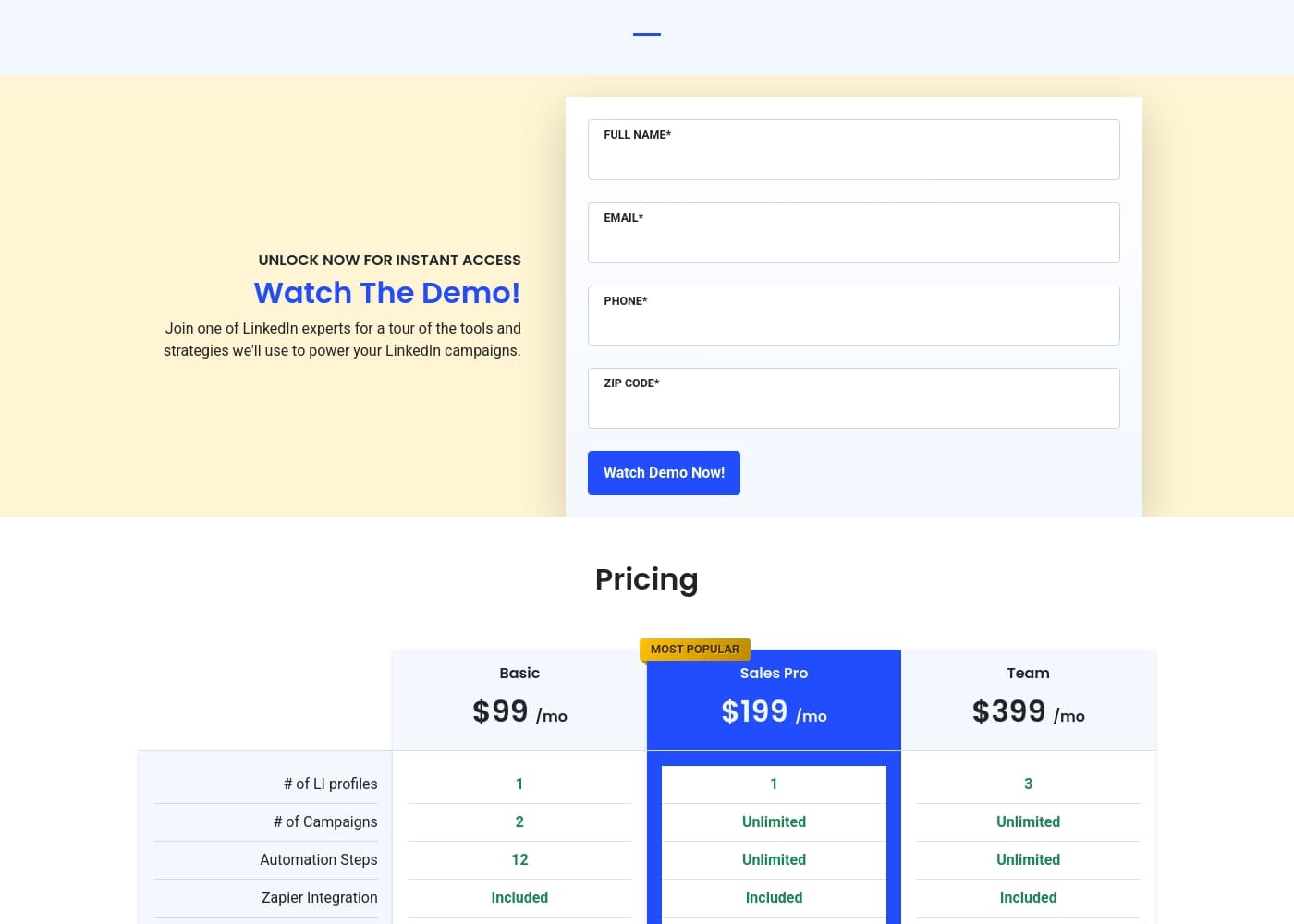 Pricing