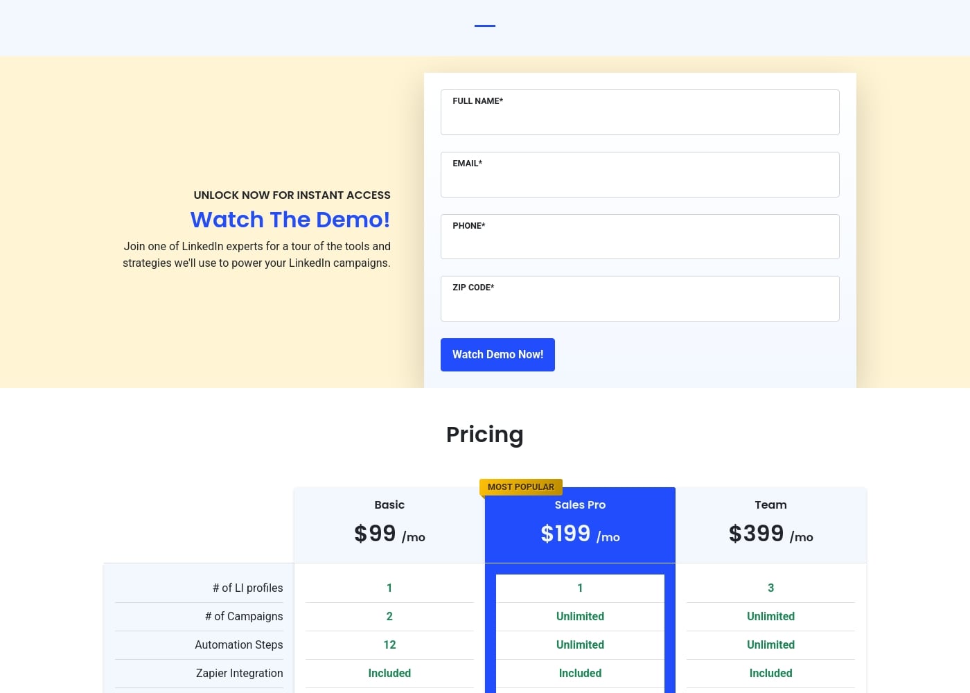 Pricing